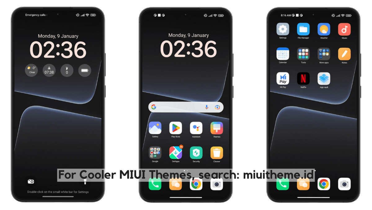 Dark A14UA MIUI Theme