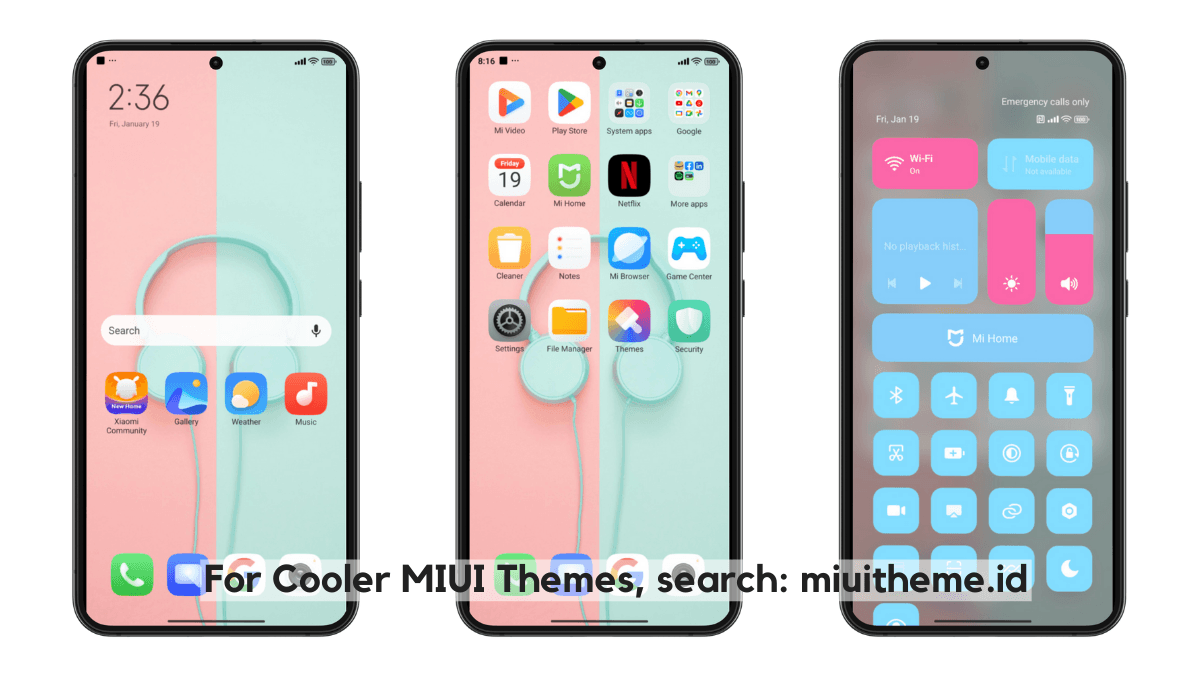 HosBlue-Pink MIUI Theme