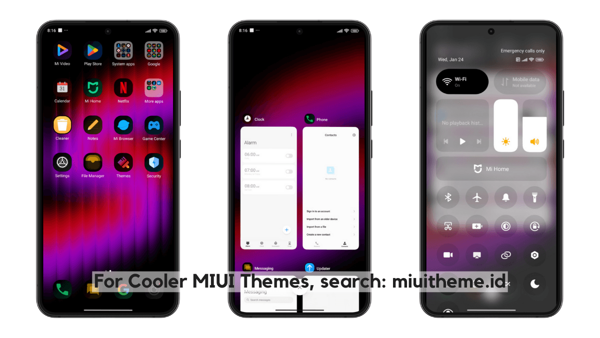 FillDark02 MIUI Theme with Dynamic Dark Icons