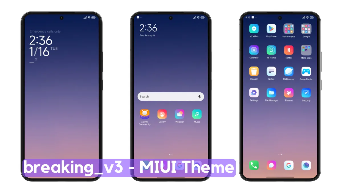 breaking_v3 MIUI Theme with Minimal Experience breaking_v3 MIUI Theme with Minimal Experience