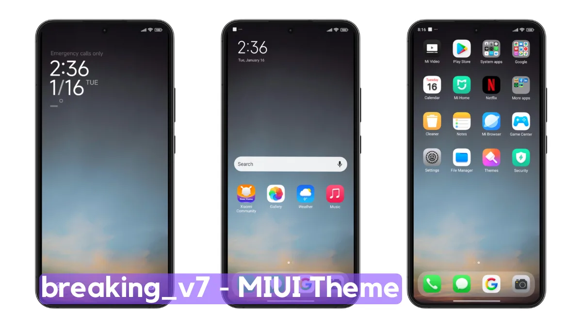 breaking_v7 MIUI Theme with Dynamic iOS Experience