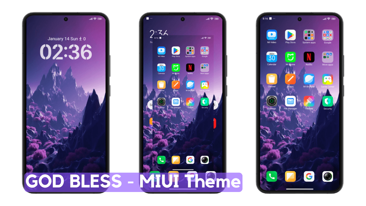 God Bless MIUI Theme with Dynamic Experience
