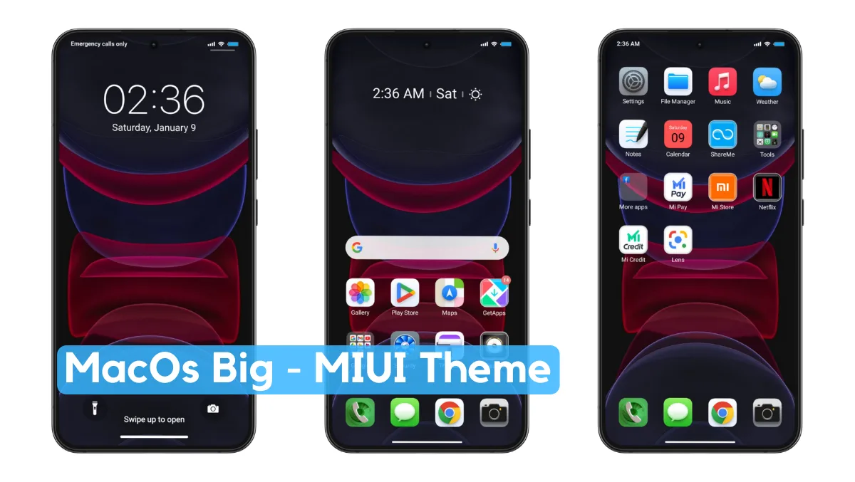 MacOS Big Sur MIUI Theme with iOS Style MacOS Big Sur MIUI Theme with iOS Style