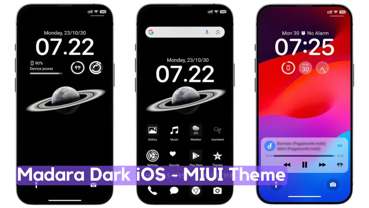 Madara MIUI Theme with Premium Dark Experience