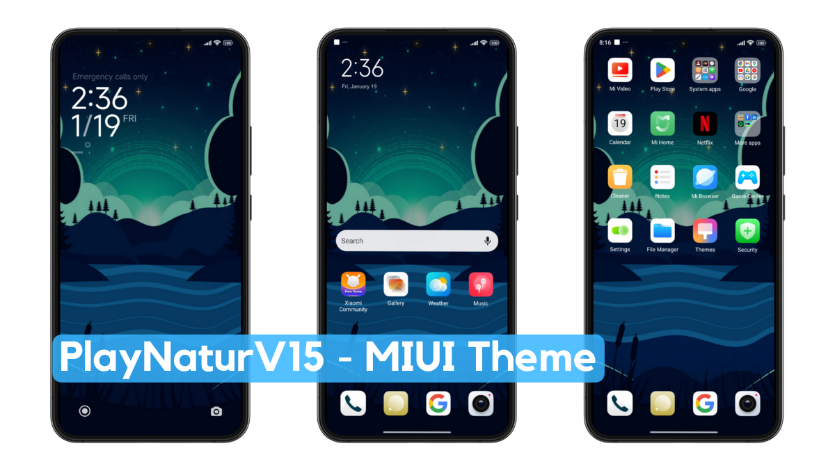 PlayNaturv15 MIUI Theme with Dynamic UI