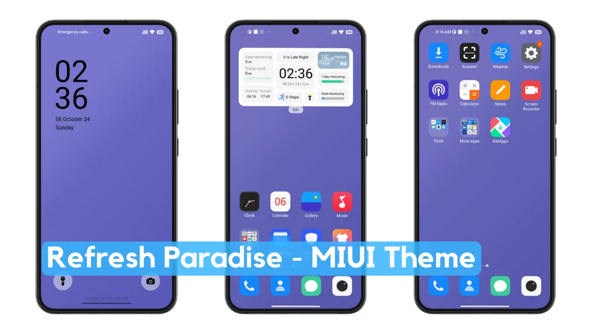 Refresh Paradise MIUI Theme with Enhanced Dynamic Experience Refresh Paradise MIUI Theme with Enhanced Dynamic Experience