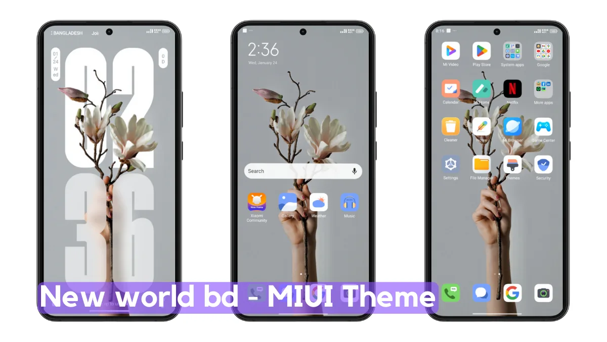 New world bd MIUI Theme with Dynamic Experience